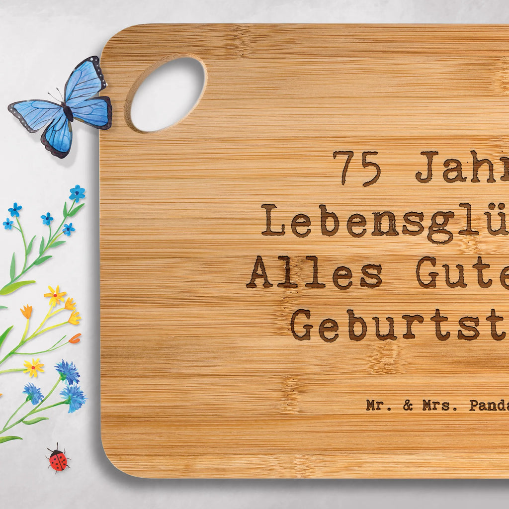 Servierbrett Spruch 75. Geburtstag Servierbrett, Küchenbrett, Schneidebrett, Holzbrettchen, Hackbrett, Holzbrett, Brett, Frühstücksbrett, Geburtstag, Geburtstagsgeschenk, Geschenk
