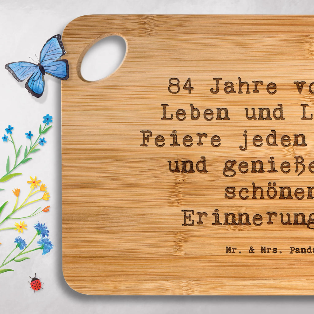 Holzbrett Spruch 84. Geburtstag Leben und Liebe Holzbrett, Frühstücksbrett, Brett, Küchenbrett, Holzbrettchen, Schneidebrett, Hackbrett, Servierbrett, Geburtstag, Geburtstagsgeschenk, Geschenk