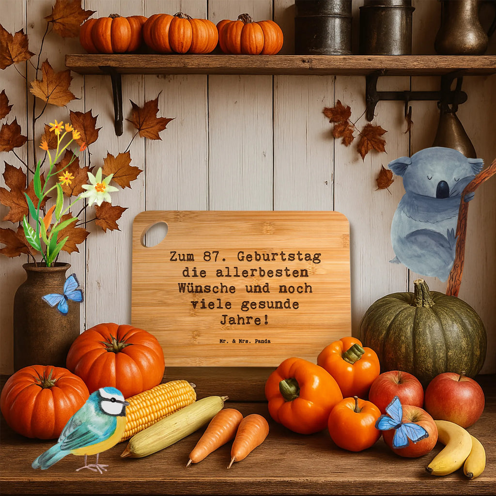 Holzbrett Spruch 87. Geburtstag Holzbrett, Schneidebrett, Servierbrett, Küchenbrett, Brett, Hackbrett, Holzbrettchen, Frühstücksbrett, Geburtstag, Geburtstagsgeschenk, Geschenk