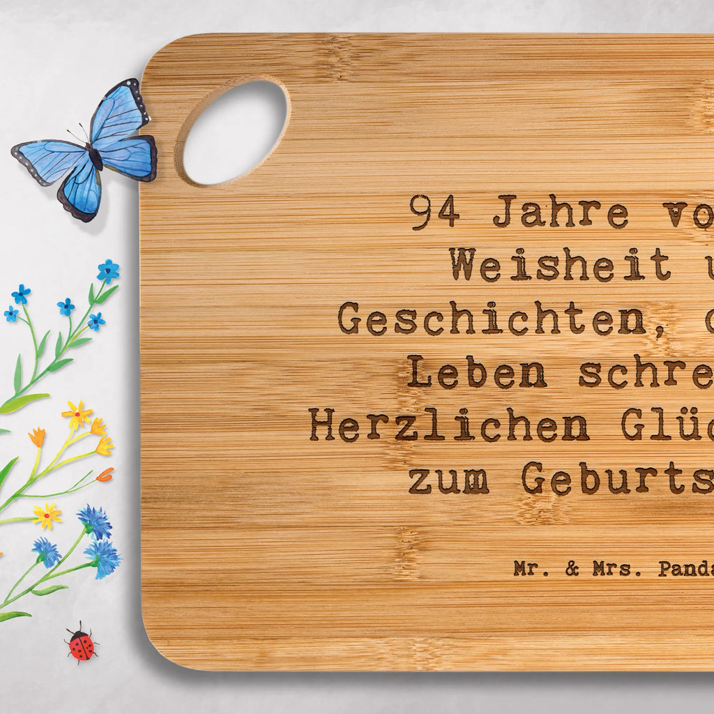 Holzbrett Spruch 94. Geburtstag Küchenbrett, Schneidebrett Holz, Frühstücksbrett, Frühstücksbrettchen, Schneidebrett, Holzbrett, Geburtstag, Geburtstagsgeschenk, Geschenk