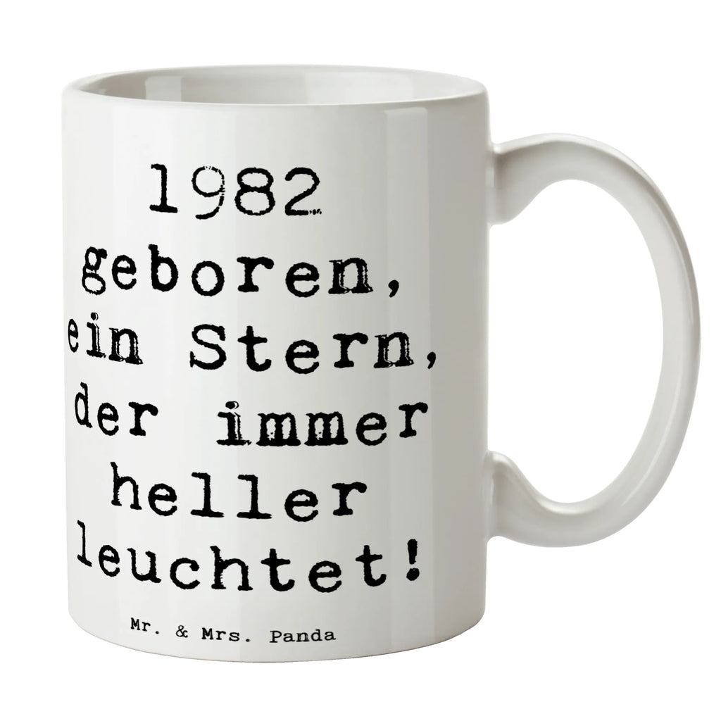 Tasse Spruch 1982 Geburtstag Stern Bürotasse, Porzellantasse, Tasse mit Motiven, Tasse, Tasse mit Zitaten, Geschenktasse, Teetasse, Keramiktasse, Kaffeetasse, Geburtstag, Geburtstagsgeschenk, Geschenk