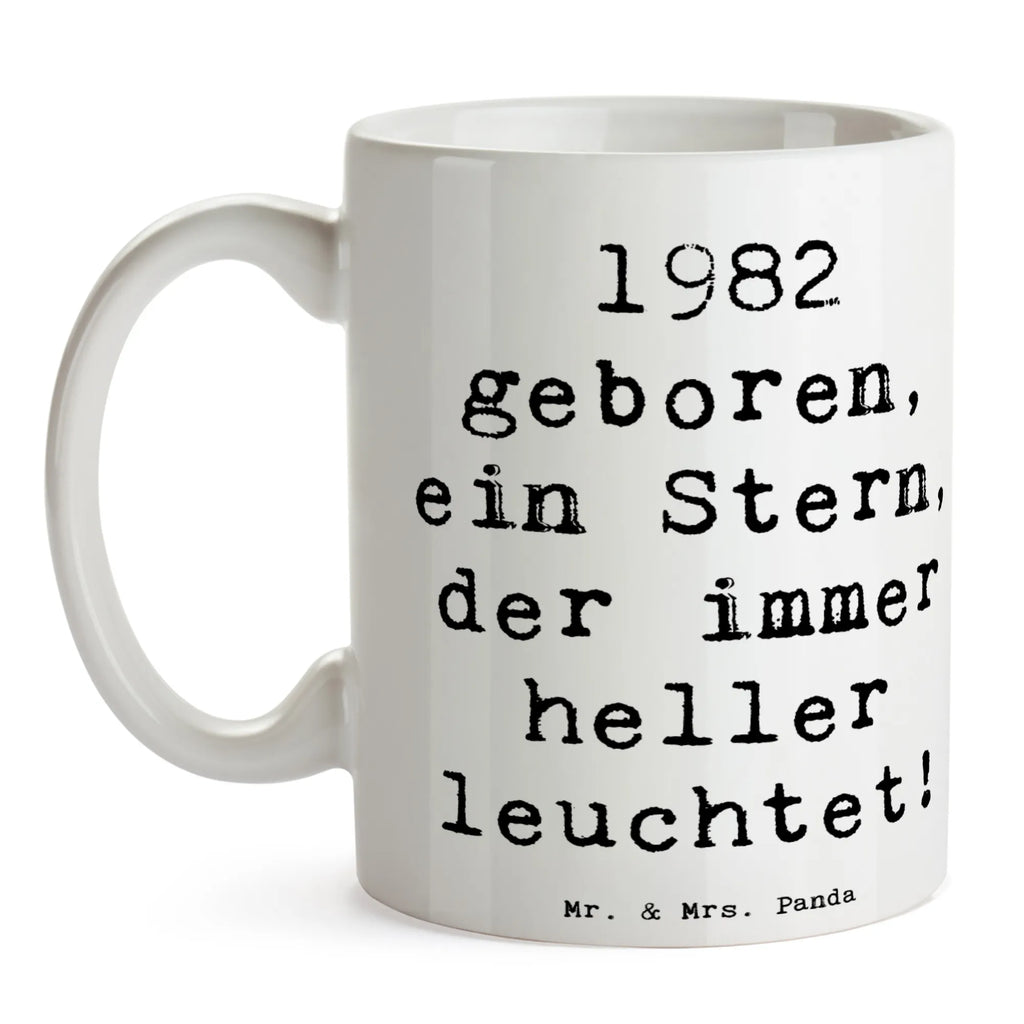 Tasse Spruch 1982 Geburtstag Stern Bürotasse, Porzellantasse, Tasse mit Motiven, Tasse, Tasse mit Zitaten, Geschenktasse, Teetasse, Keramiktasse, Kaffeetasse, Geburtstag, Geburtstagsgeschenk, Geschenk