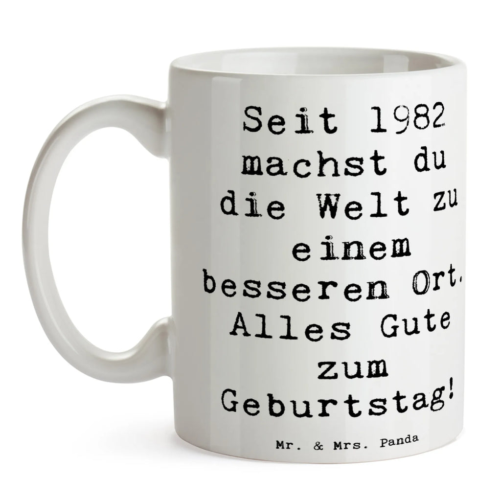 Tasse Spruch 1982 Geburtstag Kaffeetasse, Geschenktasse, Tasse mit Zitaten, Keramiktasse, Tasse mit Motiven, Porzellantasse, Bürotasse, Tasse, Teetasse, Geburtstag, Geburtstagsgeschenk, Geschenk