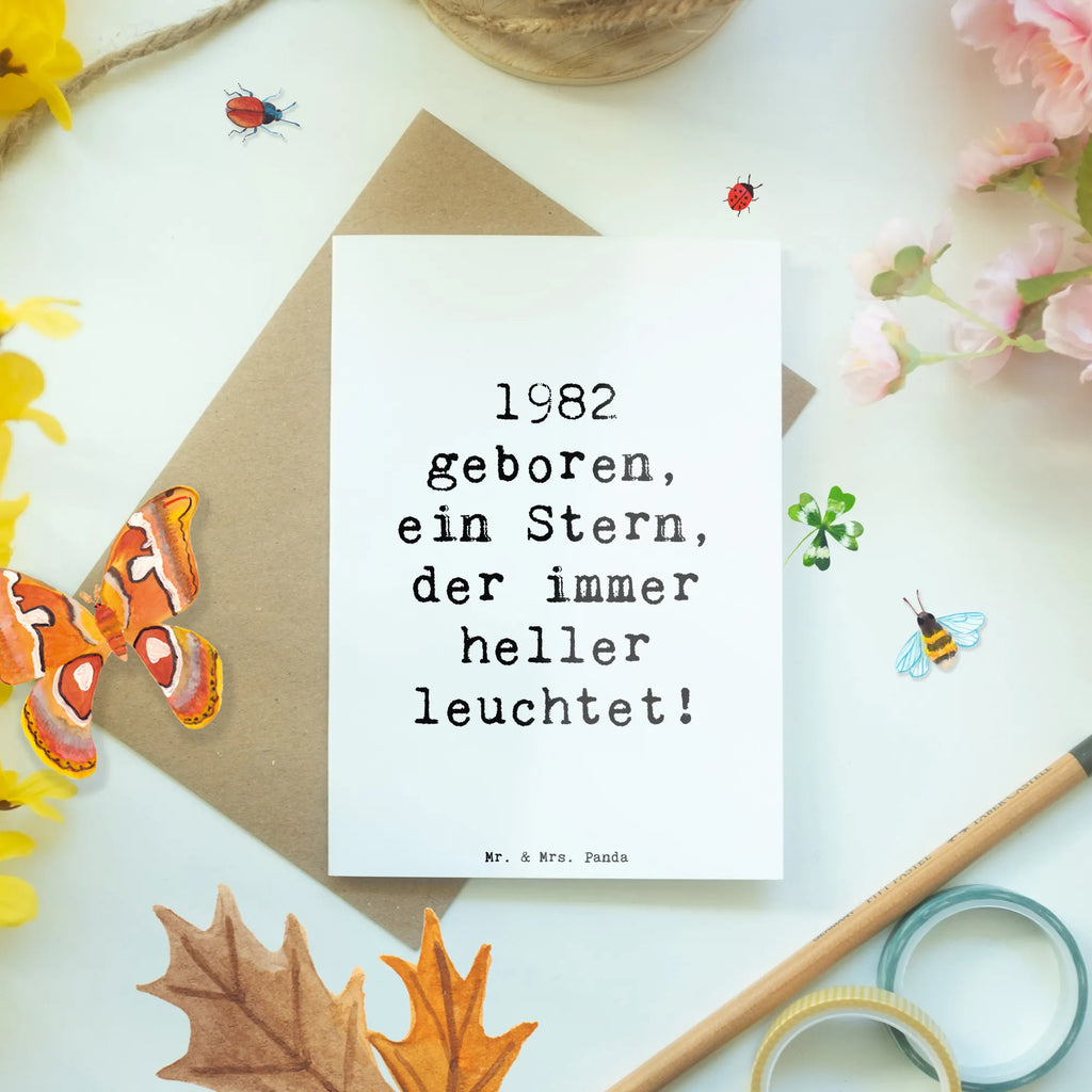 Grußkarte Spruch 1982 Geburtstag Stern Hochzeitskarte, Geburtstagskarte, Karte, Glückwunschkarte, Grußkarte, Klappkarte, Ansichtskarten, Einladungskarte, Geburtstag, Geburtstagsgeschenk, Geschenk
