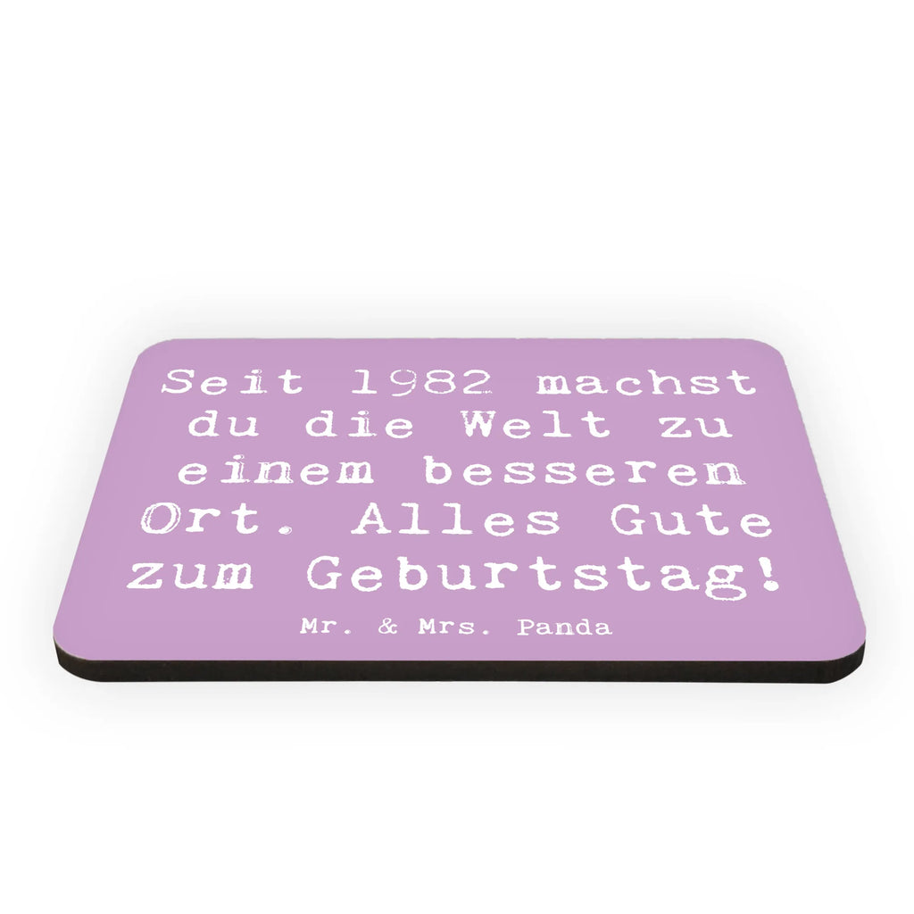 Magnet Saying Seit 1982 machst du die Welt zu einem besseren Ort. Alles Gute zum Geburtstag! Pinnwandmagnet, Notiz Magnet, Kühlschrank Dekoration, Motivmagnete, Souvenir Magnet, Whiteboard Magnet, Dekomagnet, Kühlschrankmagnet, Geburtstag, Geburtstagsgeschenk, Geschenk