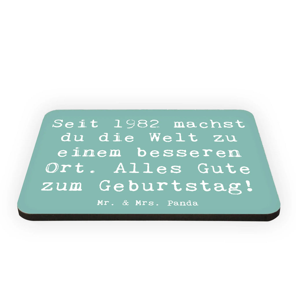 Magnet Saying Seit 1982 machst du die Welt zu einem besseren Ort. Alles Gute zum Geburtstag! Pinnwandmagnet, Notiz Magnet, Kühlschrank Dekoration, Motivmagnete, Souvenir Magnet, Whiteboard Magnet, Dekomagnet, Kühlschrankmagnet, Geburtstag, Geburtstagsgeschenk, Geschenk