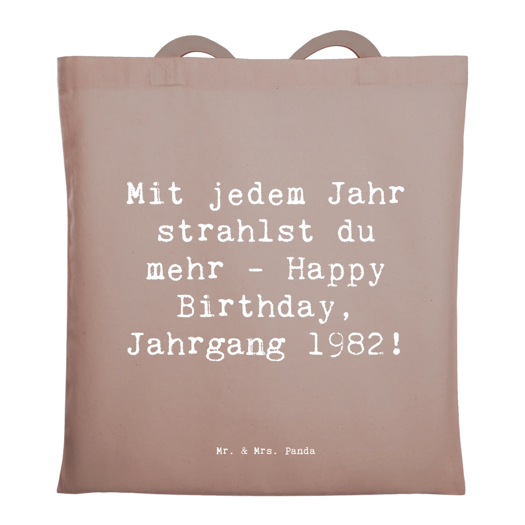 Tragetasche Spruch 1982 Geburtstag Glanz Shopper, Einkaufstasche, Tasche, Umhängetasche, Beutel, Stoffbeutel, Einkaufstüte, Jutetasche, Beuteltasche, Jutebeutel, Stofftasche, Schultertasche, Tragetasche, Strandtasche, Laptoptasche, Badetasche, Geburtstag, Geburtstagsgeschenk, Geschenk
