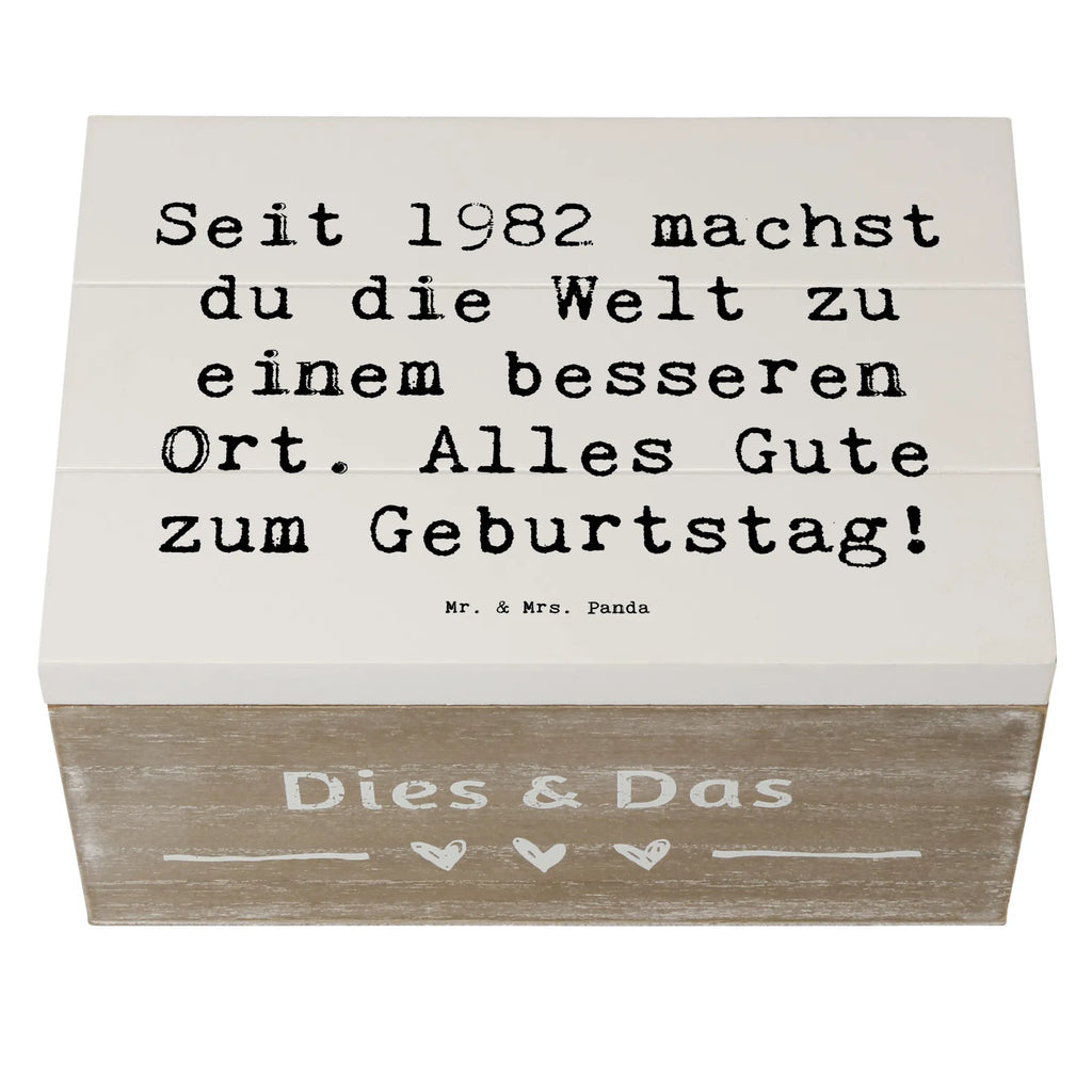 Holzkiste Spruch 1982 Geburtstag Dekokiste, Schatulle, Schatzkiste, Erinnerungskiste, Erinnerungsbox, Truhe, XXL, Aufbewahrungsbox, Geschenkdose, Holzkiste, Kiste, Geschenkbox, Geburtstag, Geburtstagsgeschenk, Geschenk