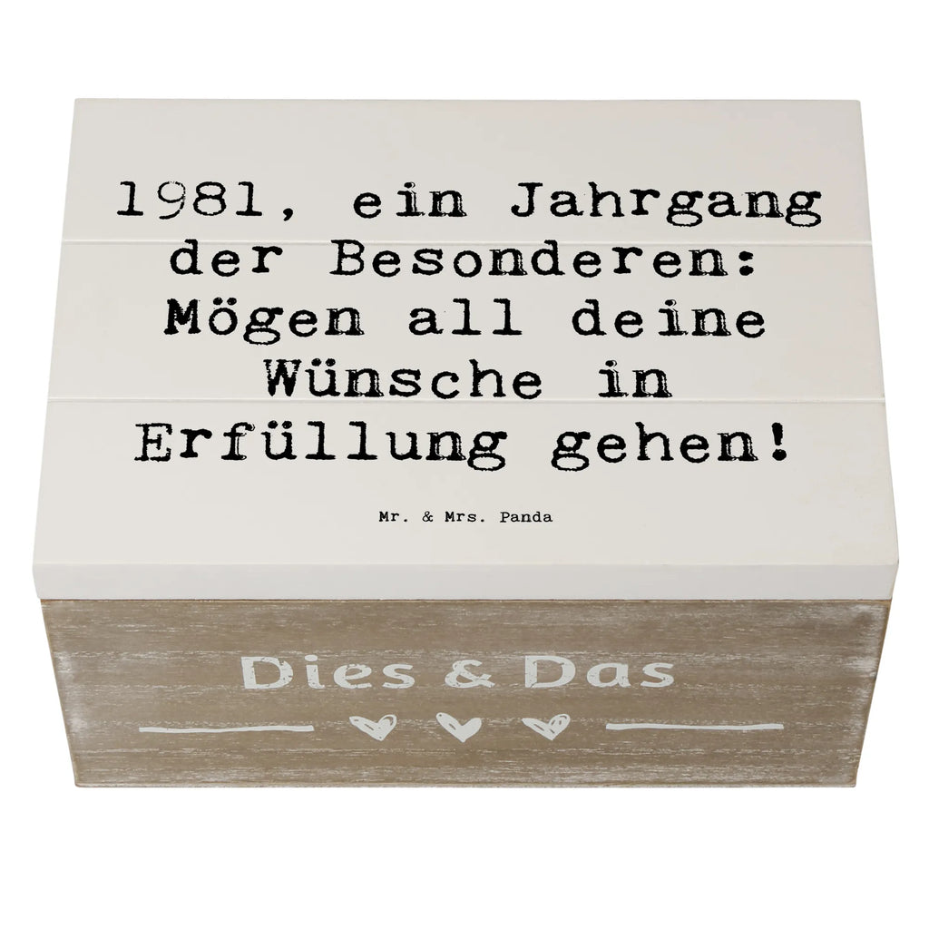 Holzkiste Spruch 1981 Geburtstag Holzkiste, Dekokiste, Erinnerungsbox, Geschenkbox, Truhe, Schatzkiste, Erinnerungskiste, Geschenkdose, Schatulle, Aufbewahrungsbox, XXL, Kiste, Geburtstag, Geburtstagsgeschenk, Geschenk