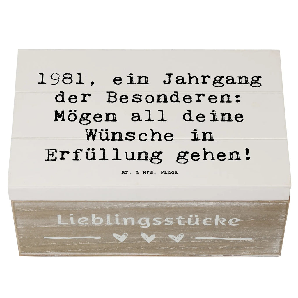 Holzkiste Spruch 1981 Geburtstag Holzkiste, Dekokiste, Erinnerungsbox, Geschenkbox, Truhe, Schatzkiste, Erinnerungskiste, Geschenkdose, Schatulle, Aufbewahrungsbox, XXL, Kiste, Geburtstag, Geburtstagsgeschenk, Geschenk