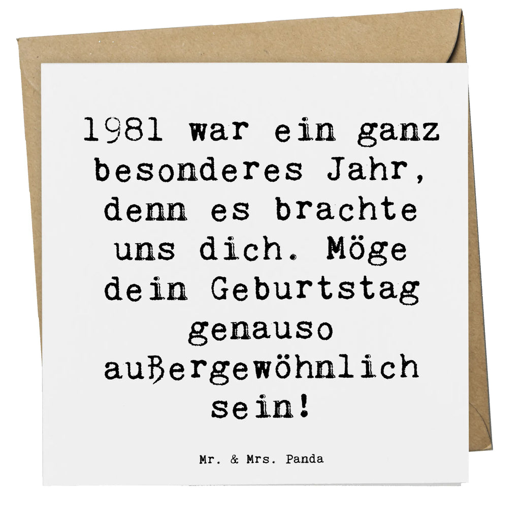Deluxe Karte Spruch 1981 Geburtstag Wunder Karte, Grußkarte, Klappkarte, Einladungskarte, Glückwunschkarte, Hochzeitskarte, Geburtstagskarte, Hochwertige Grußkarte, Hochwertige Klappkarte, Geburtstag, Geburtstagsgeschenk, Geschenk