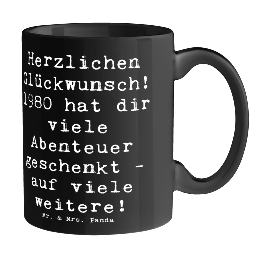 Tasse Spruch 1980 Geburtstag Abenteuer Tasse, Teetasse, Tasse mit Zitaten, Porzellantasse, Kaffeetasse, Geschenktasse, Keramiktasse, Bürotasse, Tasse mit Motiven, Geburtstag, Geburtstagsgeschenk, Geschenk