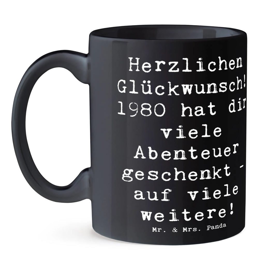 Tasse Spruch 1980 Geburtstag Abenteuer Tasse, Teetasse, Tasse mit Zitaten, Porzellantasse, Kaffeetasse, Geschenktasse, Keramiktasse, Bürotasse, Tasse mit Motiven, Geburtstag, Geburtstagsgeschenk, Geschenk