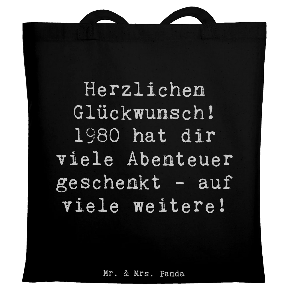 Tote bag Saying Herzlichen Glückwunsch! 1980 hat dir viele Abenteuer geschenkt - auf viele weitere! schulterbeutel, Freizeittasche, totebag, Schultasche, canvas tasche, festival tasche, Tüte, Henkeltasche, umhängebeutel, Tasche, studententasche, Büchertasche, tragetasche baumwolle, einkaufstasche baumwolle, Baumwolltasche, campus tasche, Strandtasche, Schulbeutel, Einkaufstasche, Beutel, beutel baumwolle, stofftasche baumwolle, textilbeutel, textiltasche, Einkaufsbeutel, tragbeutel, universaltasche, schultertasche baumwolle, henkeltasche baumwolle, festivaltasche, Baumwollbeutel, Stoffbeutel, Unitasche, Baumwoll-Shopper, Laptoptasche, stoff shopper, Tote Bag, Schultertasche, Shopper, Jutetasche, Tragetasche, Uni Tasche, Stoff-Tragetasche, baumwoll shopper, Einkaufstüte, umhängetasche baumwolle, Jutebeutel, einkaufsshopper, dokumententasche, Shopping Tasche, tasche baumwolle, Alltagstasche, Stofftasche, Umhängetasche, Baumwoll-Tragetasche, freizeitbeutel, Geschenk, Geburtstag, Geburtstagsgeschenk
