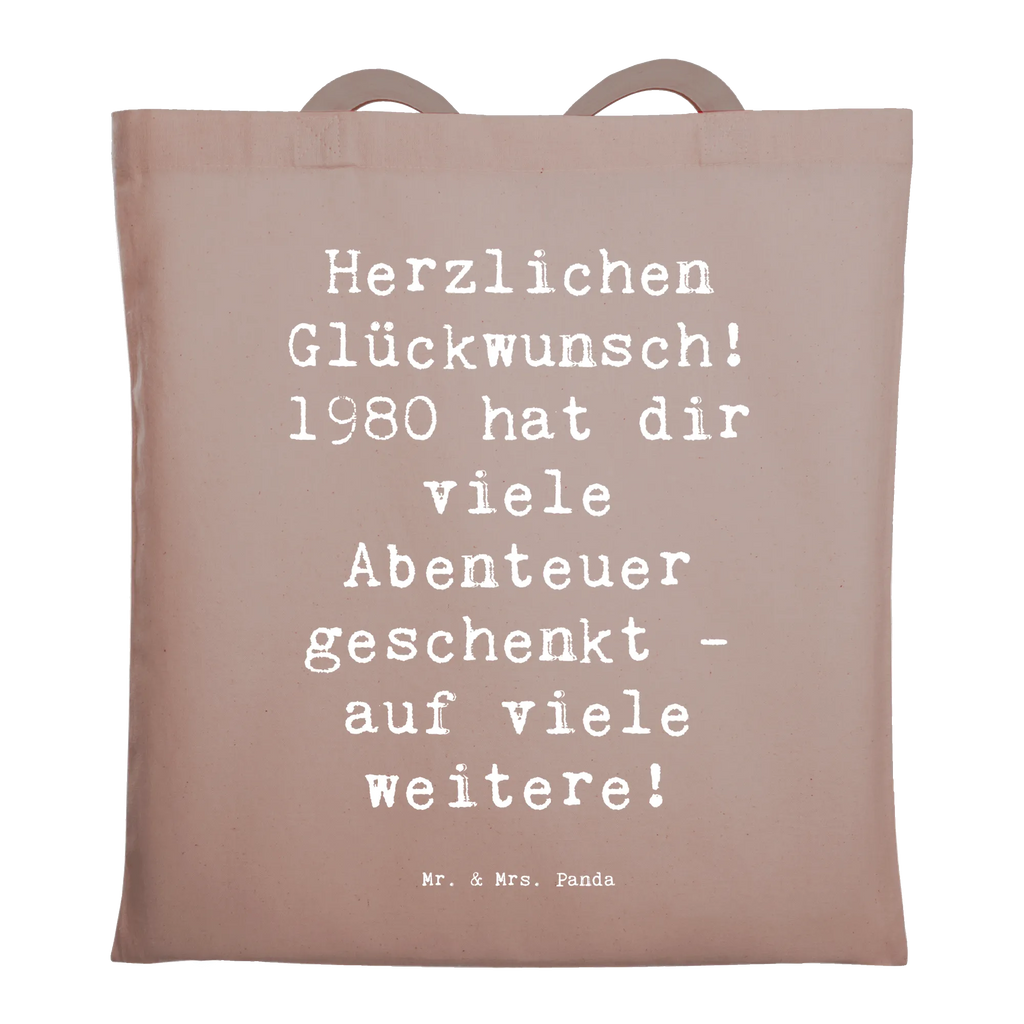 Tote bag Saying Herzlichen Glückwunsch! 1980 hat dir viele Abenteuer geschenkt - auf viele weitere! schulterbeutel, Freizeittasche, totebag, Schultasche, canvas tasche, festival tasche, Tüte, Henkeltasche, umhängebeutel, Tasche, studententasche, Büchertasche, tragetasche baumwolle, einkaufstasche baumwolle, Baumwolltasche, campus tasche, Strandtasche, Schulbeutel, Einkaufstasche, Beutel, beutel baumwolle, stofftasche baumwolle, textilbeutel, textiltasche, Einkaufsbeutel, tragbeutel, universaltasche, schultertasche baumwolle, henkeltasche baumwolle, festivaltasche, Baumwollbeutel, Stoffbeutel, Unitasche, Baumwoll-Shopper, Laptoptasche, stoff shopper, Tote Bag, Schultertasche, Shopper, Jutetasche, Tragetasche, Uni Tasche, Stoff-Tragetasche, baumwoll shopper, Einkaufstüte, umhängetasche baumwolle, Jutebeutel, einkaufsshopper, dokumententasche, Shopping Tasche, tasche baumwolle, Alltagstasche, Stofftasche, Umhängetasche, Baumwoll-Tragetasche, freizeitbeutel, Geschenk, Geburtstag, Geburtstagsgeschenk
