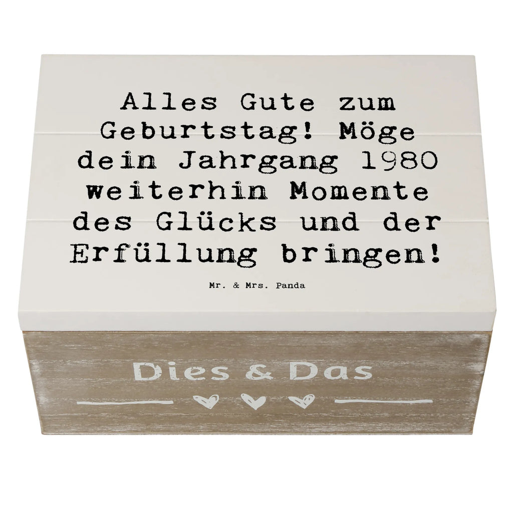 Holzkiste Spruch 1980 Geburtstag Kiste, Aufbewahrungsbox, Erinnerungskiste, Erinnerungsbox, Geschenkdose, Schatulle, Geschenkbox, Schatzkiste, Holzkiste, XXL, Truhe, Dekokiste, Geburtstag, Geburtstagsgeschenk, Geschenk