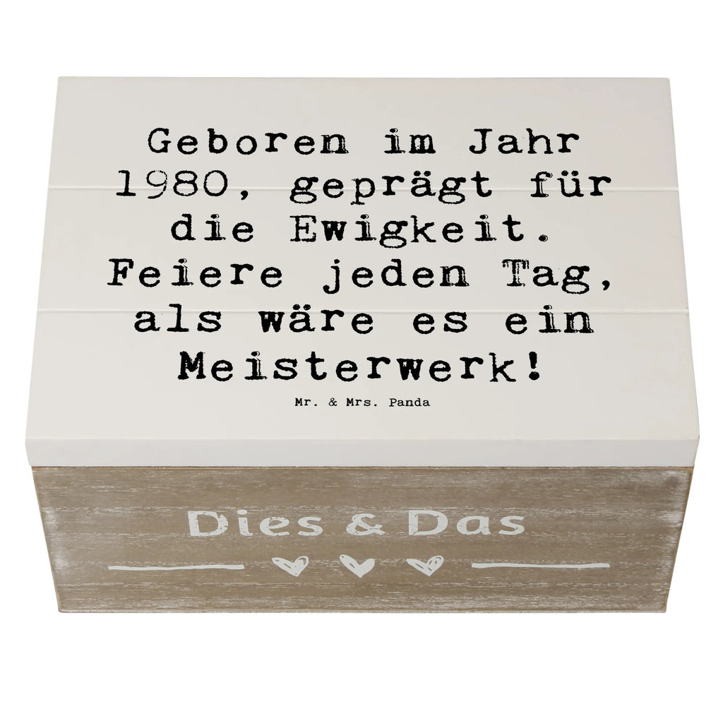 Holzkiste Spruch 1980 Geburtstag Feier Erinnerungskiste, XXL, Holzkiste, Schatulle, Truhe, Kiste, Dekokiste, Geschenkbox, Aufbewahrungsbox, Geschenkdose, Erinnerungsbox, Schatzkiste, Geburtstag, Geburtstagsgeschenk, Geschenk