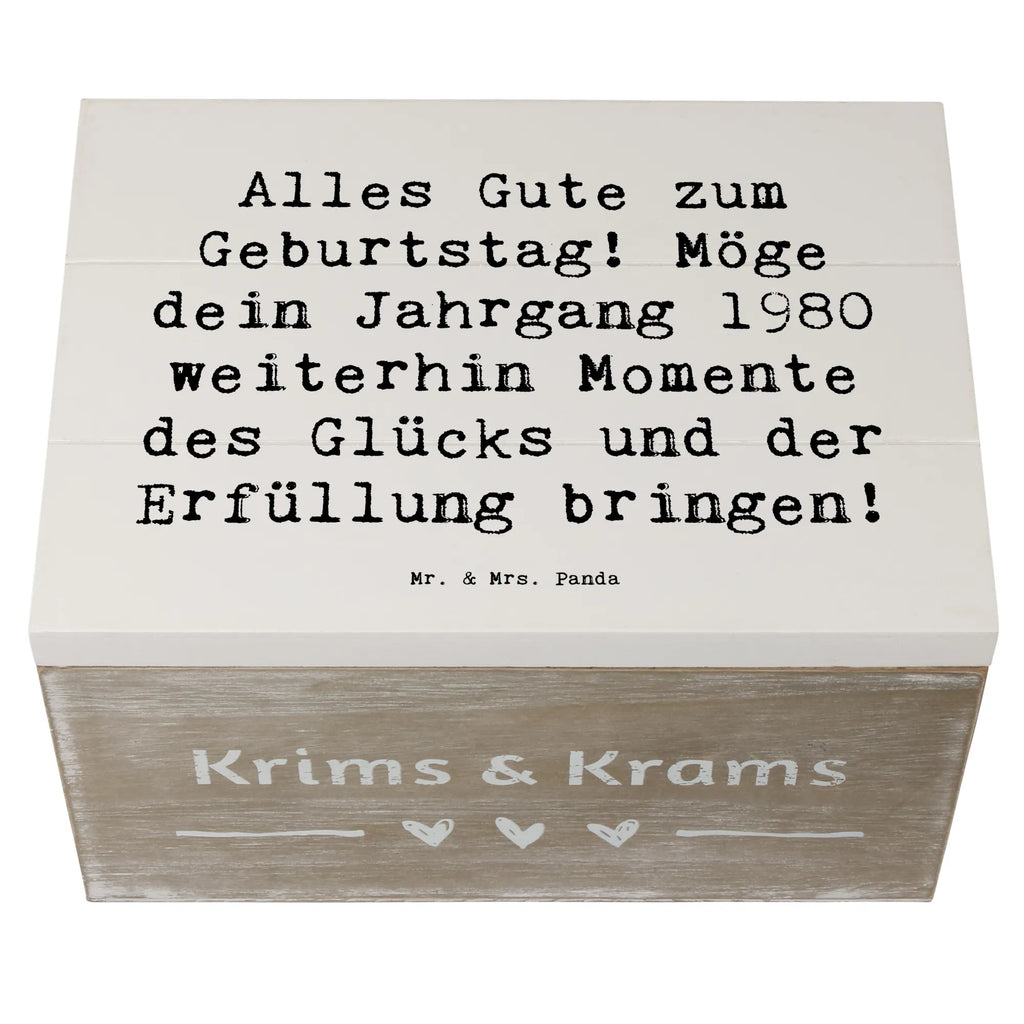 Holzkiste Spruch 1980 Geburtstag Kiste, Aufbewahrungsbox, Erinnerungskiste, Erinnerungsbox, Geschenkdose, Schatulle, Geschenkbox, Schatzkiste, Holzkiste, XXL, Truhe, Dekokiste, Geburtstag, Geburtstagsgeschenk, Geschenk