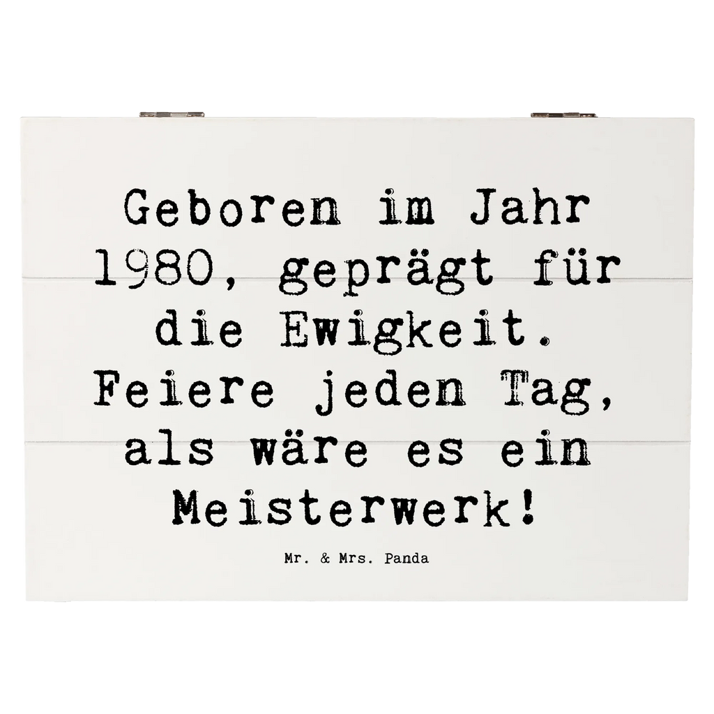 Holzkiste Spruch 1980 Geburtstag Feier Erinnerungskiste, XXL, Holzkiste, Schatulle, Truhe, Kiste, Dekokiste, Geschenkbox, Aufbewahrungsbox, Geschenkdose, Erinnerungsbox, Schatzkiste, Geburtstag, Geburtstagsgeschenk, Geschenk