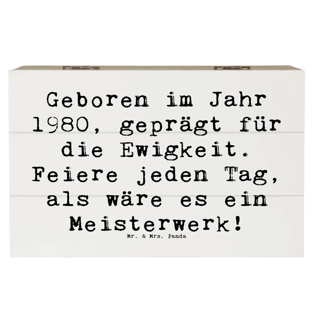 Holzkiste Spruch 1980 Geburtstag Feier Erinnerungskiste, XXL, Holzkiste, Schatulle, Truhe, Kiste, Dekokiste, Geschenkbox, Aufbewahrungsbox, Geschenkdose, Erinnerungsbox, Schatzkiste, Geburtstag, Geburtstagsgeschenk, Geschenk