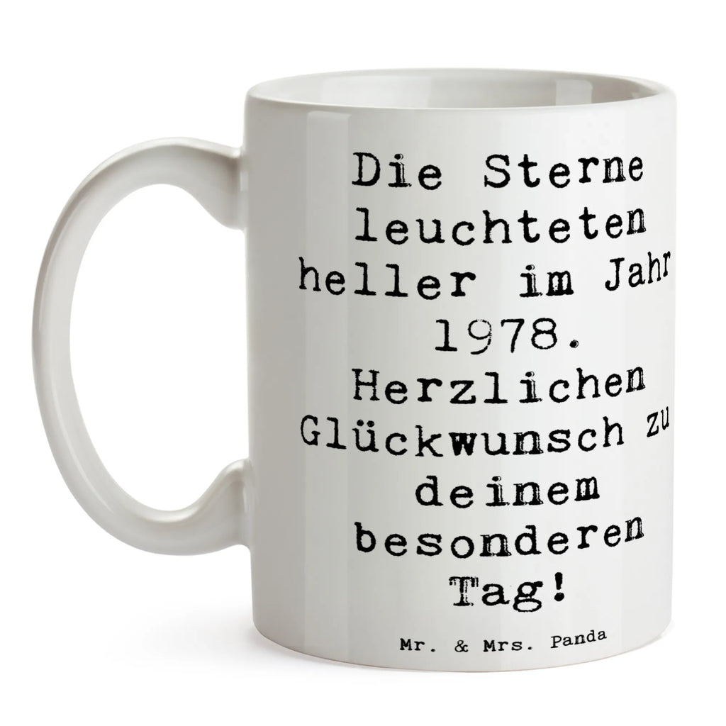 Mug Saying Die Sterne leuchteten heller im Jahr 1978. Herzlichen Glückwunsch zu deinem besonderen Tag! Geschenktasse, Tasse mit Zitaten, Keramiktasse, Bürotasse, Kaffeetasse, Porzellantasse, Teetasse, Tasse mit Motiven, Tasse, Geburtstag, Geburtstagsgeschenk, Geschenk