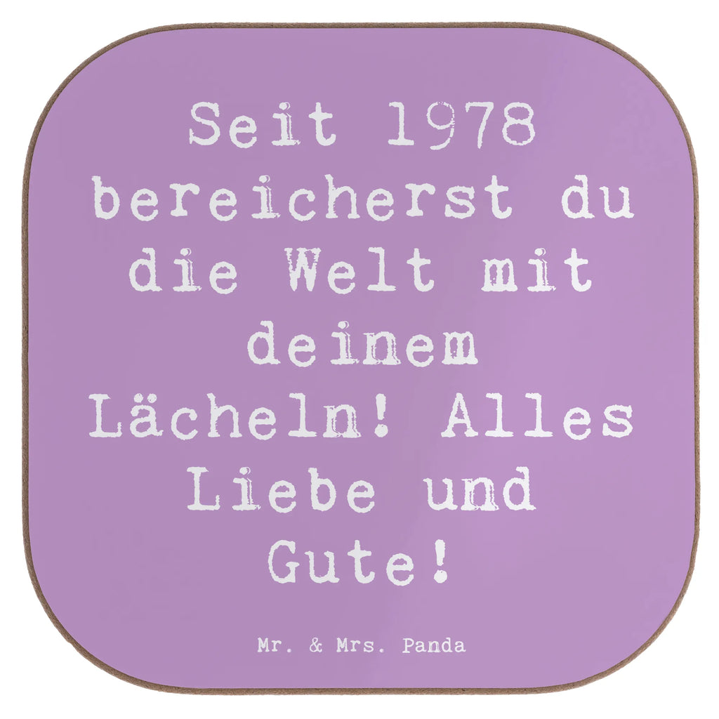 Square coaster Saying Seit 1978 bereicherst du die Welt mit deinem Lächeln! Alles Liebe und Gute! Glasuntersetzer, Getränkeuntersetzer, Tassen Untersetzer, Untersetzer Gläser, Bierdeckel, Korkuntersetzer, Untersetzer Holz, Untersetzer aus Holz, Untersetzer für Gläser, Holzuntersetzer, Untersetzer, Untersetzer Design, Geburtstag, Geburtstagsgeschenk, Geschenk