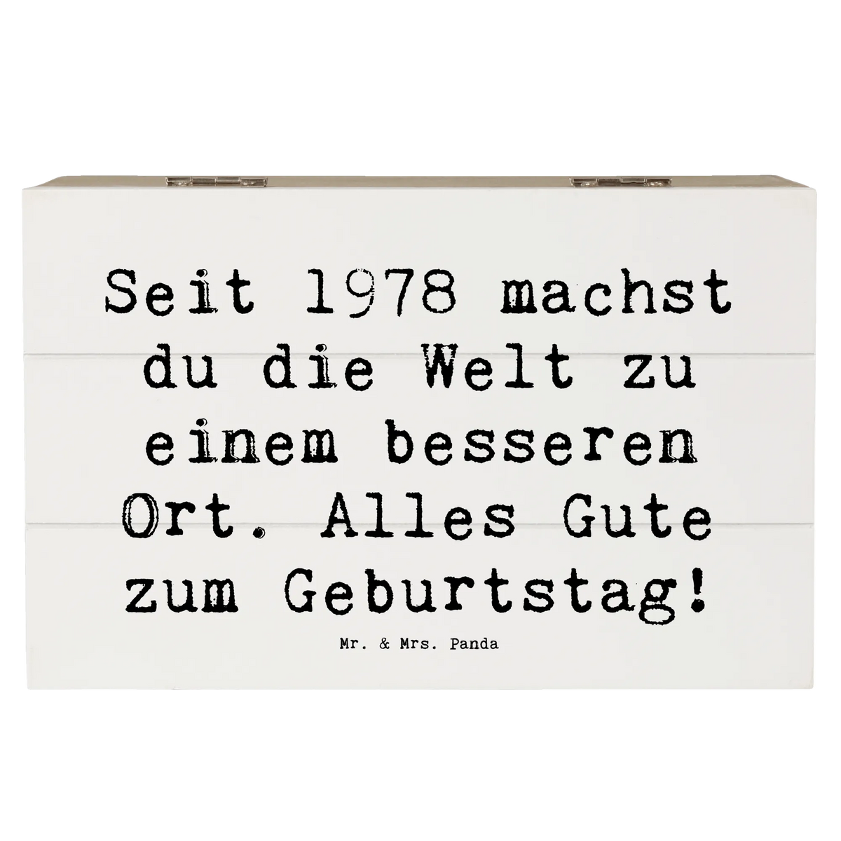 Holzkiste Spruch 1978 Geburtstag