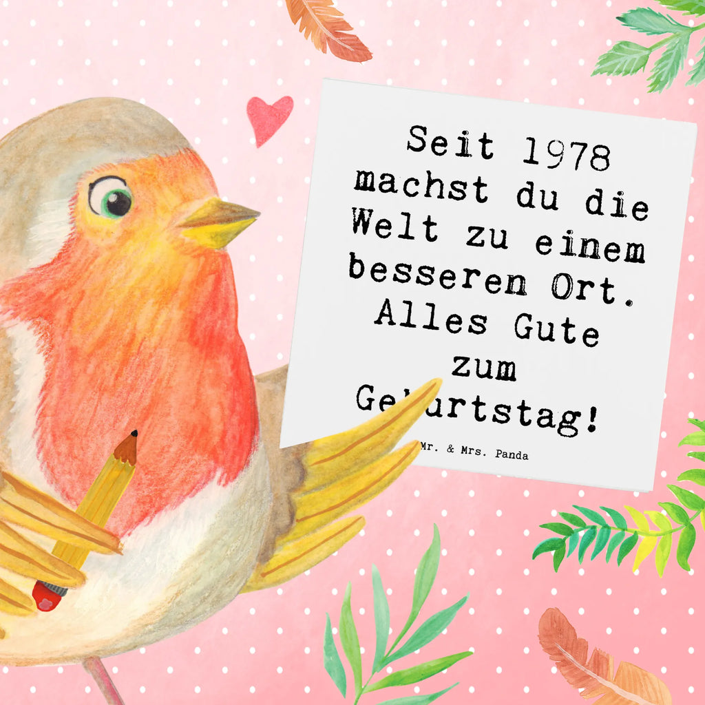 Deluxe Karte Spruch 1978 Geburtstag Glückwunschkarte, Einladungskarte, Klappkarte, Hochwertige Klappkarte, Grußkarte, Geburtstagskarte, Karte, Hochzeitskarte, Hochwertige Grußkarte, Geburtstag, Geburtstagsgeschenk, Geschenk