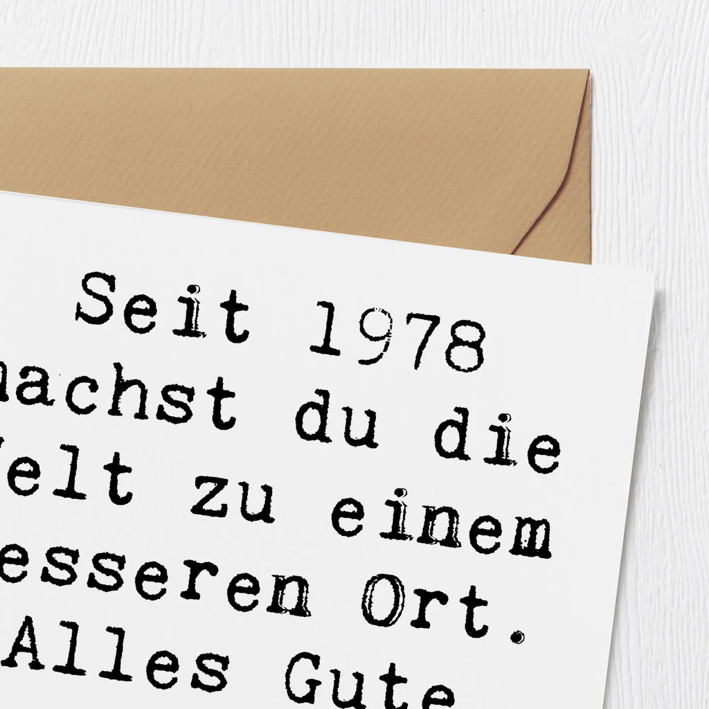 Deluxe Karte Spruch 1978 Geburtstag Glückwunschkarte, Einladungskarte, Klappkarte, Hochwertige Klappkarte, Grußkarte, Geburtstagskarte, Karte, Hochzeitskarte, Hochwertige Grußkarte, Geburtstag, Geburtstagsgeschenk, Geschenk