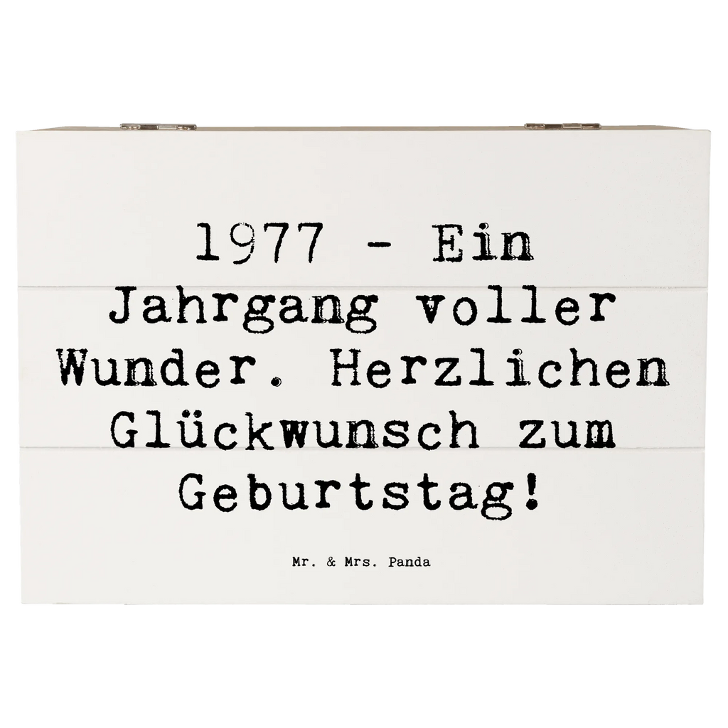 Holzkiste Spruch 1977 Geburtstag Wunder Schatulle, Geschenkbox, Schatzkiste, Erinnerungsbox, Erinnerungskiste, Aufbewahrungsbox, Dekokiste, Geschenkdose, Kiste, Truhe, XXL, Holzkiste, Geburtstag, Geburtstagsgeschenk, Geschenk