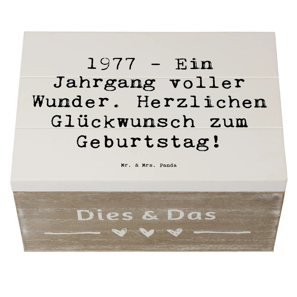 Holzkiste Spruch 1977 Geburtstag Wunder Schatulle, Geschenkbox, Schatzkiste, Erinnerungsbox, Erinnerungskiste, Aufbewahrungsbox, Dekokiste, Geschenkdose, Kiste, Truhe, XXL, Holzkiste, Geburtstag, Geburtstagsgeschenk, Geschenk