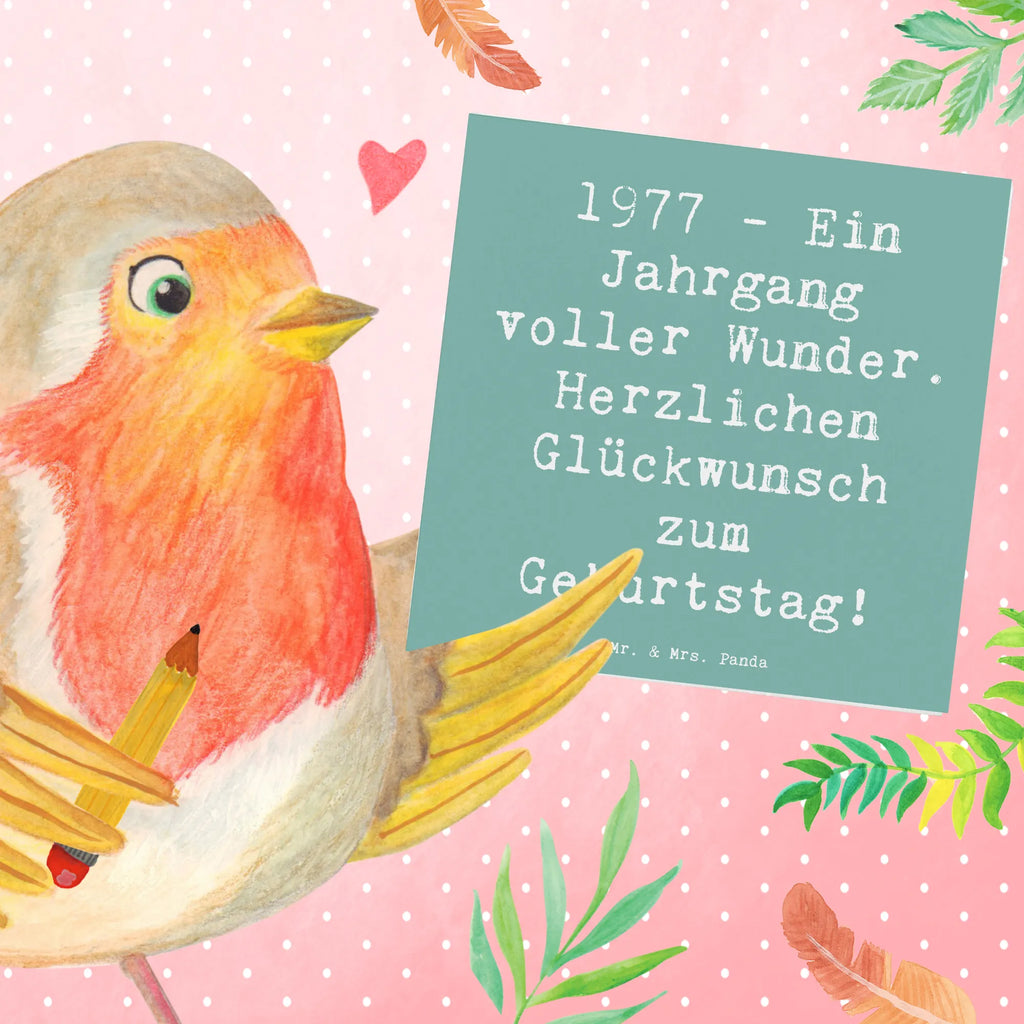 Deluxe Karte Spruch 1977 Geburtstag Wunder Karte, Grußkarte, Klappkarte, Einladungskarte, Glückwunschkarte, Hochzeitskarte, Geburtstagskarte, Hochwertige Grußkarte, Hochwertige Klappkarte, Geburtstag, Geburtstagsgeschenk, Geschenk
