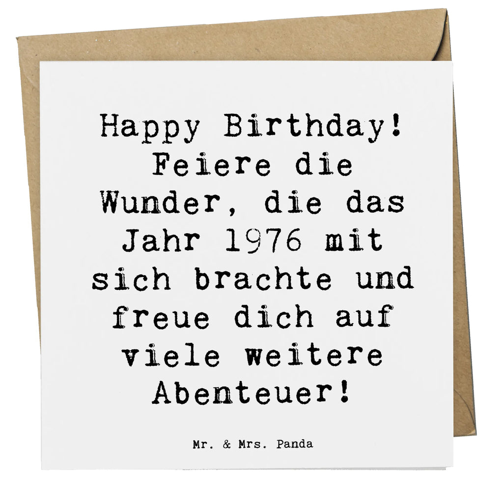 Deluxe Karte Spruch 1976 Geburtstag Karte, Grußkarte, Glückwunschkarte, Hochwertige Klappkarte, Geburtstagskarte, Einladungskarte, Hochzeitskarte, Hochwertige Grußkarte, Klappkarte, Geburtstag, Geburtstagsgeschenk, Geschenk