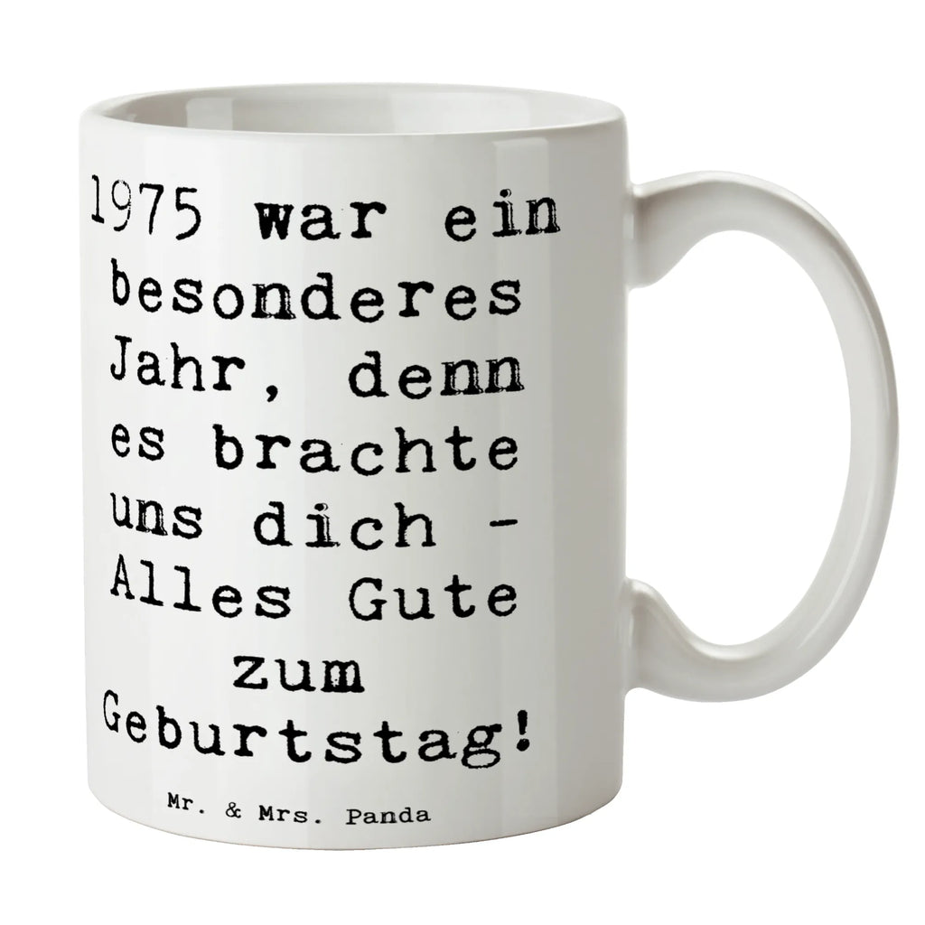 Tasse Spruch 1975 Geburtstag Bürotasse, Keramiktasse, Tasse mit Zitaten, Tasse mit Motiven, Geschenktasse, Porzellantasse, Teetasse, Kaffeetasse, Tasse, Geburtstag, Geburtstagsgeschenk, Geschenk