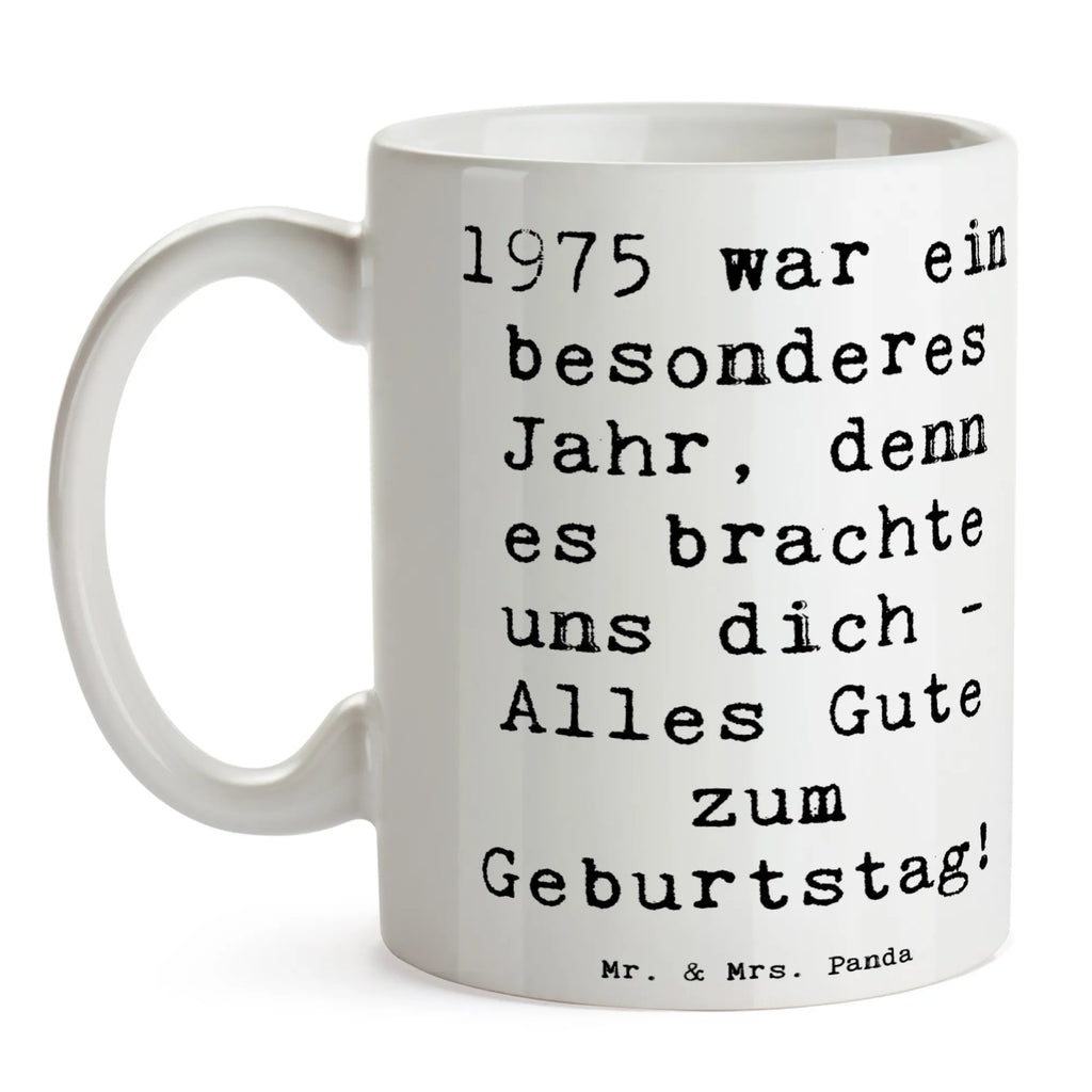 Tasse Spruch 1975 Geburtstag Bürotasse, Keramiktasse, Tasse mit Zitaten, Tasse mit Motiven, Geschenktasse, Porzellantasse, Teetasse, Kaffeetasse, Tasse, Geburtstag, Geburtstagsgeschenk, Geschenk