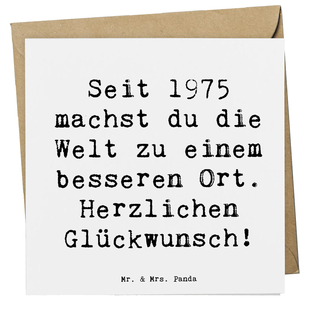 Deluxe Karte Spruch 1975 Geburtstag Karte, Einladungskarte, Glückwunschkarte, Klappkarte, Hochwertige Klappkarte, Hochwertige Grußkarte, Hochzeitskarte, Geburtstagskarte, Grußkarte, Geburtstag, Geburtstagsgeschenk, Geschenk