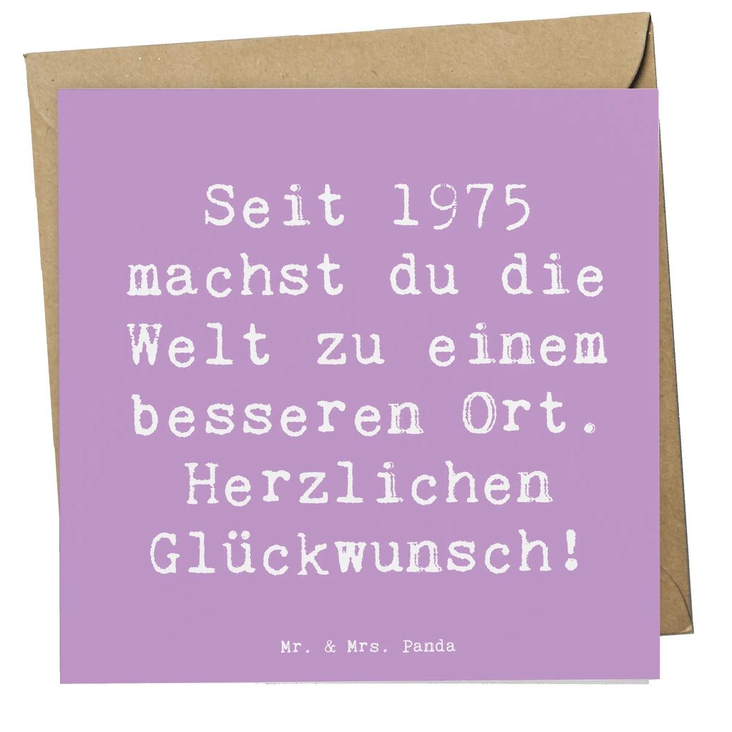 Deluxe Karte Spruch 1975 Geburtstag Karte, Einladungskarte, Glückwunschkarte, Klappkarte, Hochwertige Klappkarte, Hochwertige Grußkarte, Hochzeitskarte, Geburtstagskarte, Grußkarte, Geburtstag, Geburtstagsgeschenk, Geschenk