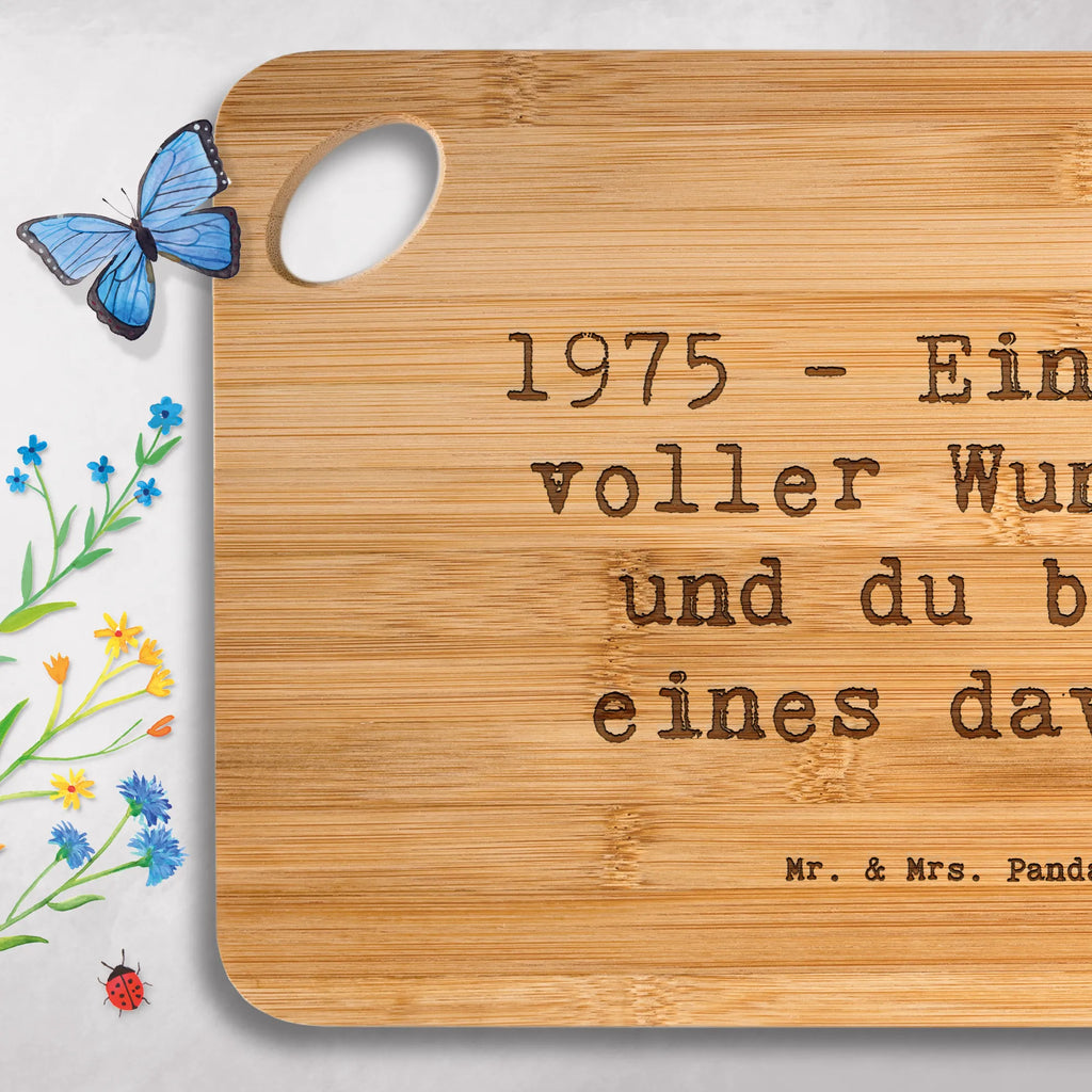 Bamboo chopping board Saying 1975 - Ein Jahr voller Wunder, und du bist eines davon! breakfast board, kitchen, dulcimer, board, cutting block, bamboo, kitchen board, solid, breakfast, nature, slices, cutting board, robust, engraving, carving board, wood, Birthday, celebration, party, birthday party, friends, family, birthday wish, birthday present, birthday cards, 18th birthday, 30th birthday, 40th, 50th, 60th, 70th, 80th, 90th, 90th., gift ideas, gifts for girlfriend, boyfriend, mom, dad, brother, sister, congratulations, funny, sayings, 1 year, money gifts, guest gifts, gifts online, gift basket, special gifts, unusual gifts, extraordinary gifts, gift package, original gifts, gift items, special birthday gifts