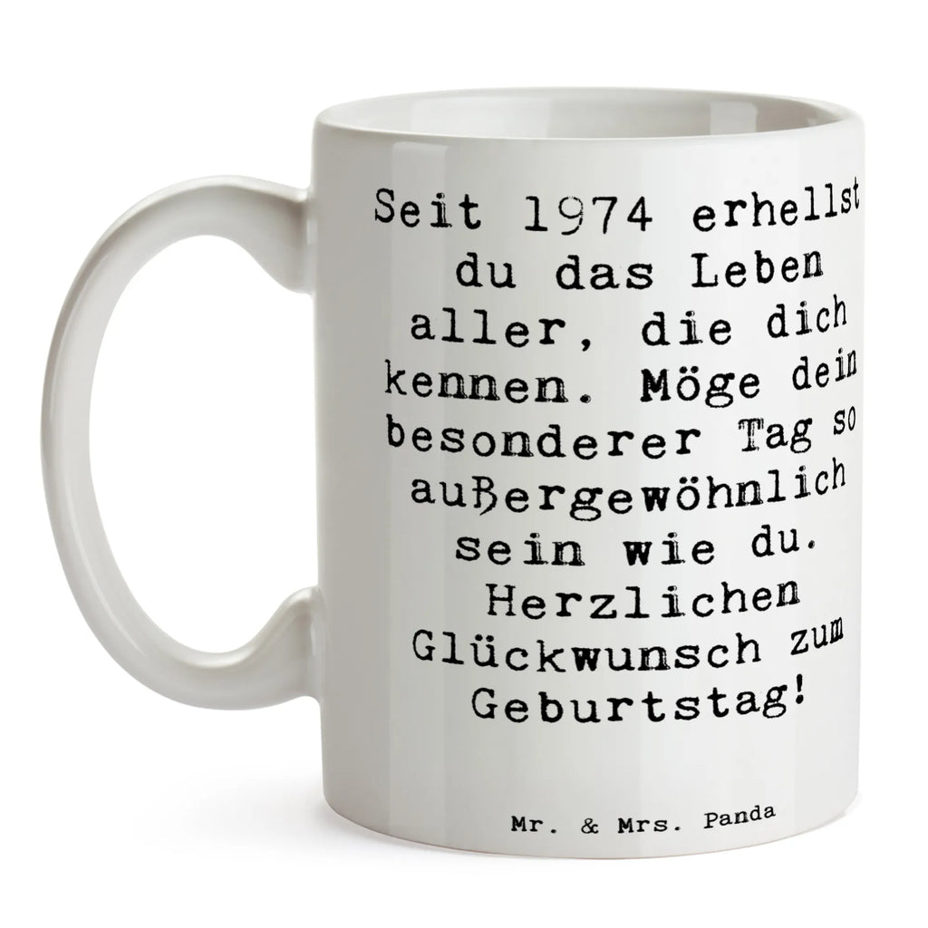 Tasse Spruch 1974 Geburtstag Geschenktasse, Keramiktasse, Kaffeetasse, Bürotasse, Tasse, Porzellantasse, Tasse mit Motiven, Teetasse, Tasse mit Zitaten, Geburtstag, Geburtstagsgeschenk, Geschenk