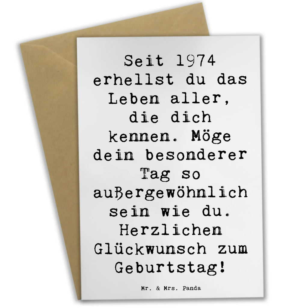 Grußkarte Spruch 1974 Geburtstag Glückwunschkarte, Geburtstagskarte, Hochzeitskarte, Grußkarte, Karte, Klappkarte, Einladungskarte, Ansichtskarten, Geburtstag, Geburtstagsgeschenk, Geschenk