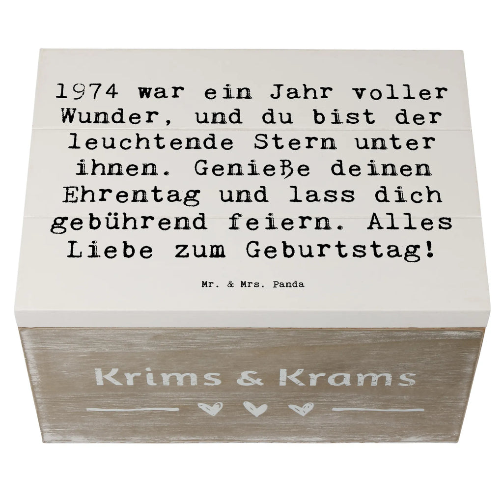 Holzkiste Spruch 1974 Geburtstag Stern Erinnerungsbox, Kiste, Schatulle, XXL, Truhe, Geschenkbox, Erinnerungskiste, Aufbewahrungsbox, Dekokiste, Holzkiste, Schatzkiste, Geschenkdose, Geburtstag, Geburtstagsgeschenk, Geschenk