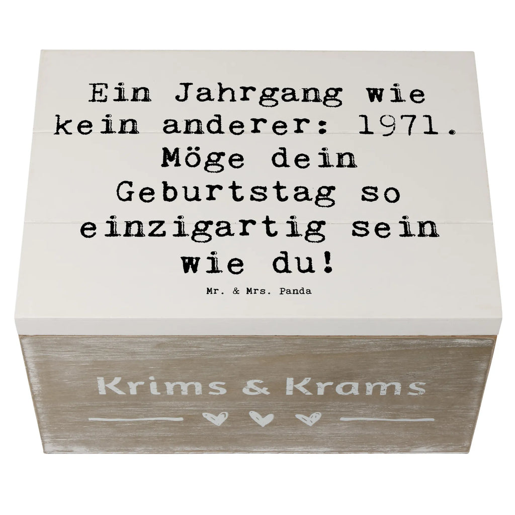 Holzkiste Spruch 1971 Geburtstag Geschenkbox, Aufbewahrungsbox, XXL, Kiste, Geschenkdose, Dekokiste, Schatulle, Erinnerungsbox, Holzkiste, Schatzkiste, Erinnerungskiste, Truhe, Geburtstag, Geburtstagsgeschenk, Geschenk