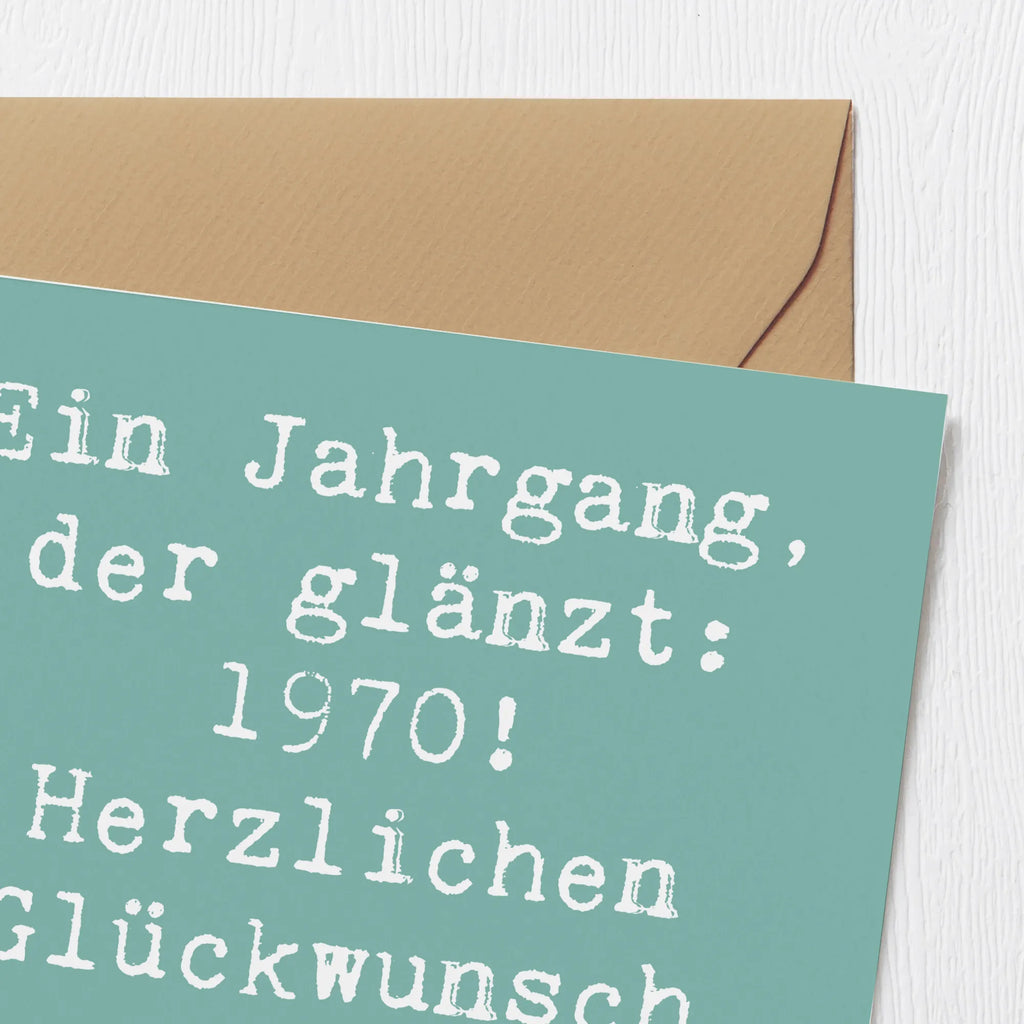 Deluxe Karte Spruch 1970 Geburtstag Einladungskarte, Klappkarte, Hochwertige Klappkarte, Glückwunschkarte, Karte, Geburtstagskarte, Hochwertige Grußkarte, Grußkarte, Hochzeitskarte, Geburtstag, Geburtstagsgeschenk, Geschenk