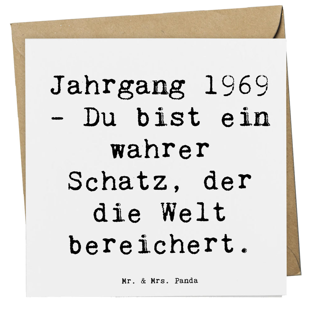 Deluxe Card Saying Jahrgang 1969 - Du bist ein wahrer Schatz, der die Welt bereichert. Hochwertige Klappkarte, Klappkarte, Hochzeitskarte, Geburtstagskarte, Hochwertige Grußkarte, Glückwunschkarte, Karte, Grußkarte, Einladungskarte, Geburtstag, Geburtstagsgeschenk, Geschenk