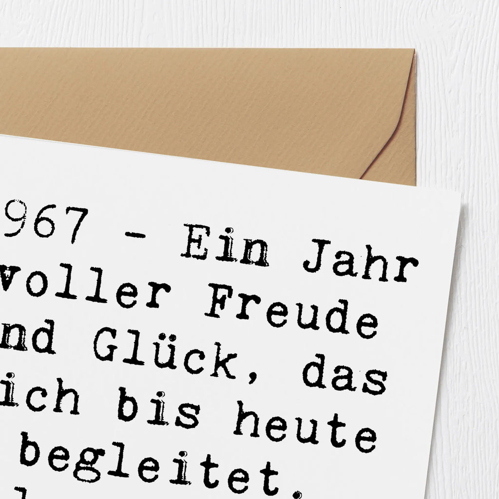 Deluxe Karte Spruch 1967 Geburtstag Freude Hochwertige Klappkarte, Karte, Geburtstagskarte, Grußkarte, Hochwertige Grußkarte, Klappkarte, Glückwunschkarte, Hochzeitskarte, Einladungskarte, Geburtstag, Geburtstagsgeschenk, Geschenk
