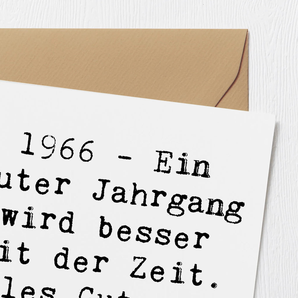 Deluxe Karte Spruch 1966 Geburtstag Hochwertige Klappkarte, Geburtstagskarte, Glückwunschkarte, Hochzeitskarte, Klappkarte, Karte, Grußkarte, Hochwertige Grußkarte, Einladungskarte, Geburtstag, Geburtstagsgeschenk, Geschenk
