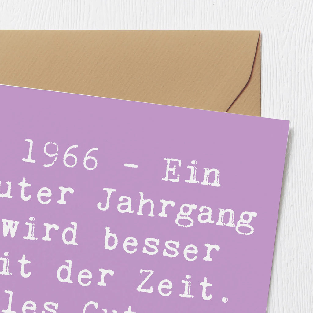 Deluxe Karte Spruch 1966 Geburtstag Hochwertige Klappkarte, Geburtstagskarte, Glückwunschkarte, Hochzeitskarte, Klappkarte, Karte, Grußkarte, Hochwertige Grußkarte, Einladungskarte, Geburtstag, Geburtstagsgeschenk, Geschenk