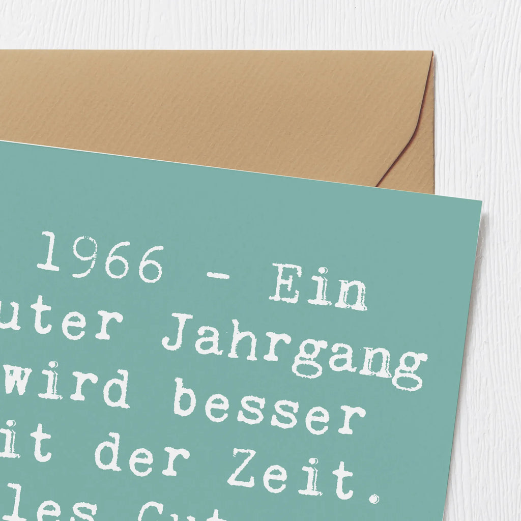 Deluxe Karte Spruch 1966 Geburtstag Hochwertige Klappkarte, Geburtstagskarte, Glückwunschkarte, Hochzeitskarte, Klappkarte, Karte, Grußkarte, Hochwertige Grußkarte, Einladungskarte, Geburtstag, Geburtstagsgeschenk, Geschenk