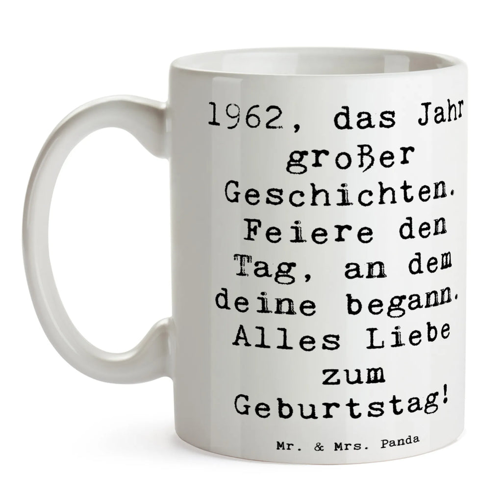 Tasse 1962 Geburtstag Teetasse, Porzellantasse, Tasse mit Motiven, Bürotasse, Tasse mit Zitaten, Geschenktasse, Keramiktasse, Kaffeetasse, Tasse, Geburtstag, Geburtstagsgeschenk, Geschenk