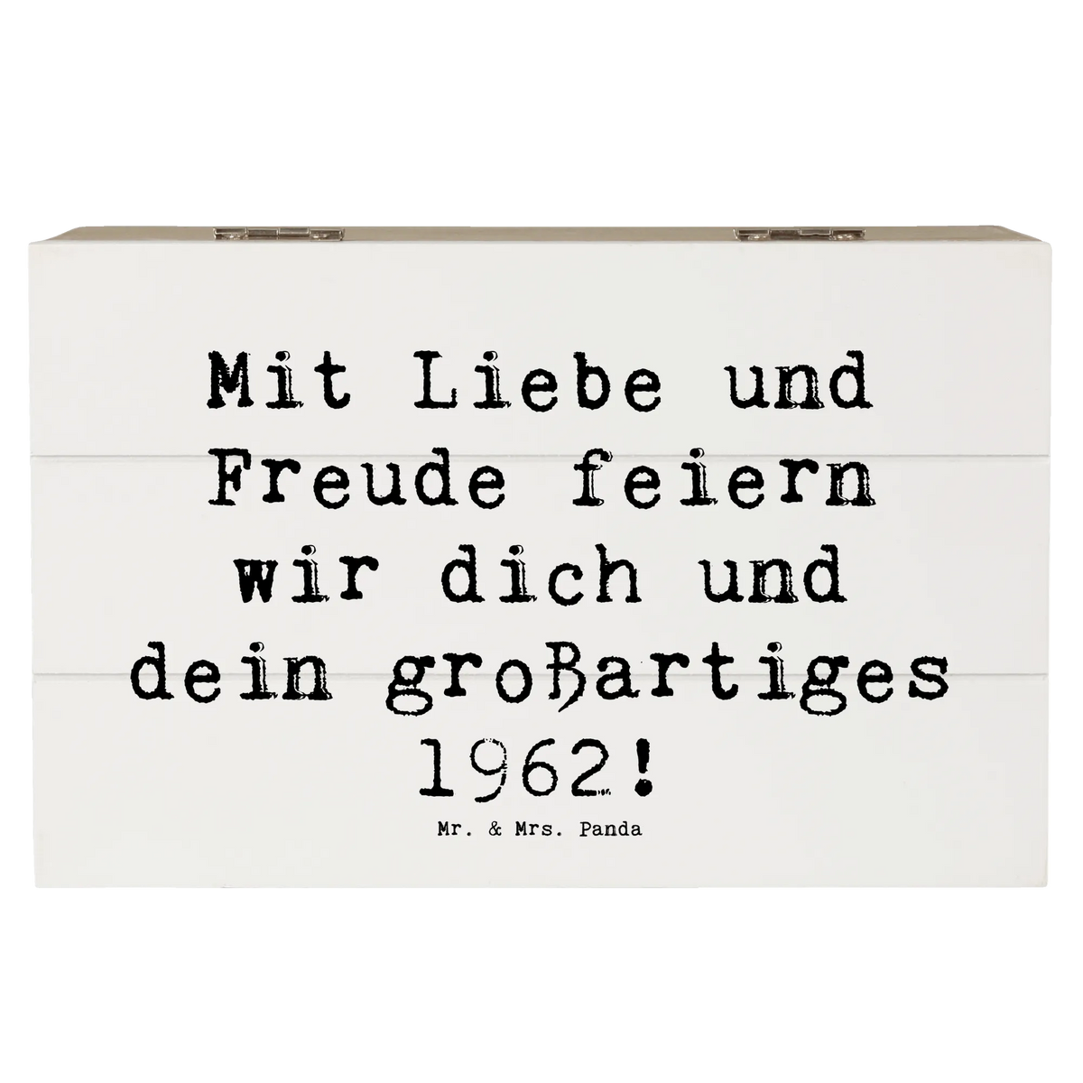Holzkiste Spruch 1962 Geburtstag